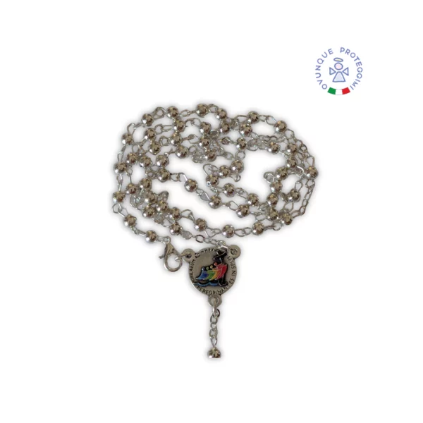 Rosario del Giubileo 2025 in metallo color argento- Rosary of the Jubilee 2025 - immagine 3