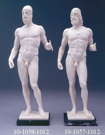 Riproduzione statue famose Bronzi di Riace